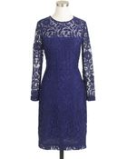 J.Crew Floral Lace Shift Dress - Lyst