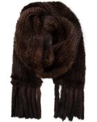 Liska Mink Fur Scarf - Lyst