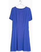 Mango Cut-Out Back Dress - Lyst