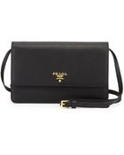 Prada Saffiano Mini Crossbody Bag - Lyst