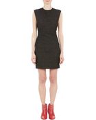 Saint Laurent Lamé Tweed Sleeveless Dress - Lyst