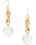 Cara Faux Pearl Drop Earrings - Lyst
