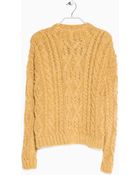 Mango Cable-Knit Wool-Blend Sweater - Lyst