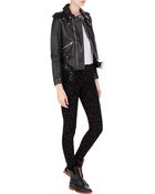 J Brand Mid-Rise Skinny Flocked Ponte Jeans - Lyst
