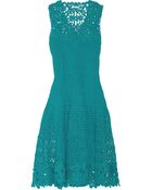 Oscar de la Renta Crocheted Cotton Dress - Lyst
