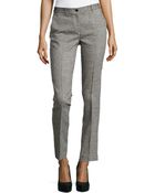 Michael Kors Samantha Herringbone Skinny Pants - Lyst