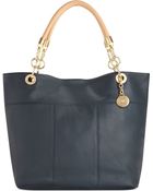 Tommy Hilfiger Th Signature Large Leather Tote - Lyst