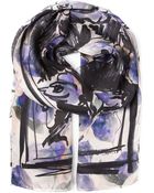 Lanvin Floral Print Scarf - Lyst