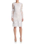 Valentino Embroidered Appliquã© Silk Dress - Lyst