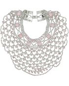 Topshop Premium Rose Opal Stone Collar - Lyst