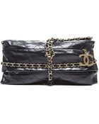 Chanel Black Quilted Leather Baluchon Bag - Lyst