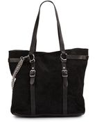 Ash Axel Suede & Leather Tote - Lyst