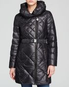 Elie Tahari Amsterdam Belted Down Coat - Lyst