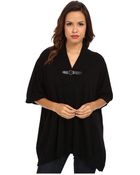 Autumn Cashmere Buckle Poncho - Lyst