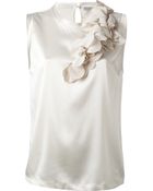 Brunello Cucinelli Ruffle Top - Lyst