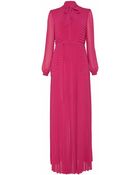 Temperley London Long Rose Pleated Dress - Lyst