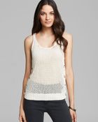 Guess Tank Mesh Stitch Relaxed - Lyst