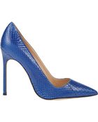 Manolo Blahnik Snakeskin Bb Pumps - Lyst
