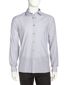 John Varvatos Striped Poplin Sport Shirt - Lyst