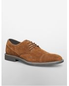 Calvin Klein White Label Upton Lace-Up Suede Oxford Shoe - Lyst