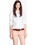 H&M Cotton Shirt - Lyst