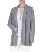 BCBGMAXAZRIA Ginata Shawl-Collar Patch Pocket Cardigan - Lyst