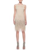 Haute Hippie Feathers & Embellished Jersey Dress - Lyst