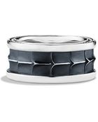 David Yurman Armory Wide Band Ring - Lyst