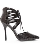 Steve Madden Black Fandy Pumps - Lyst