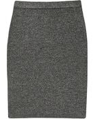 Alexander Wang Metallic Knitted Mini Skirt - Lyst