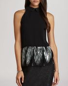 BCBGeneration Top - Embellished Peplum - Lyst