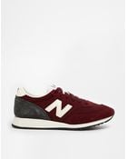 New Balance 620 Burgundy Sneakers - Lyst