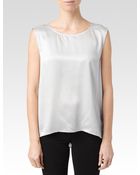 Paige Gracelyn Tee - Silver Silk - Lyst