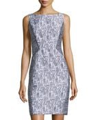 Lafayette 148 New York Contrast-Panel Sleeveless Dress - Lyst