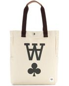Wood Wood Printed Canvas Tote Bag - Lyst