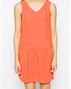 Colorblock Color Block Dress With Strappy Back - Lyst