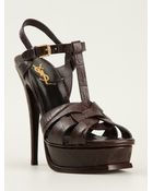 Saint Laurent Tribute Sandals - Lyst