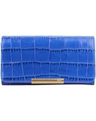 Emilio Pucci Leather Clutch With Croc Print - Lyst