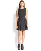 Brunello Cucinelli Pleated Jersey Dress - Lyst