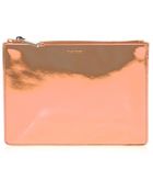 Jil Sander Metallic Leather Pouch - Lyst