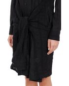 Yohji Yamamoto Shirt-Sleeve Tie Dress - Lyst