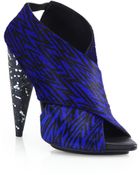 Proenza Schouler Zigzag Calf Hair Crisscross Pumps - Lyst
