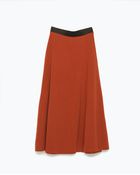 Zara Midi Skirt - Lyst