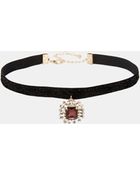 Asos Jewel Glitter Choker Necklace - Lyst