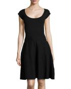 Donna Karan New York Cashmere-Blend Knit Fit-And-Flare Dress - Lyst