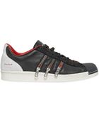 Yohji Yamamoto Zipper Star Suede & Leather Sneakers - Lyst