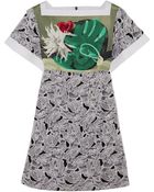 Peter Pilotto Tabitha Paneled Silk And Cotton-Blend Dress - Lyst