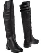 BCBGMAXAZRIA Over-The-Knee Buckle-Strap Flat Boots - Lyst