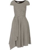 Oscar de la Renta Checked Wool-Blend Dress - Lyst