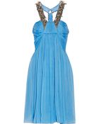 Matthew Williamson Embellished Silk-Chiffon Dress - Lyst